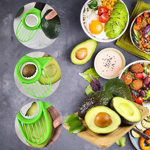 Cortador De Aguacate Hass Verde Pequeño Negro Mmg