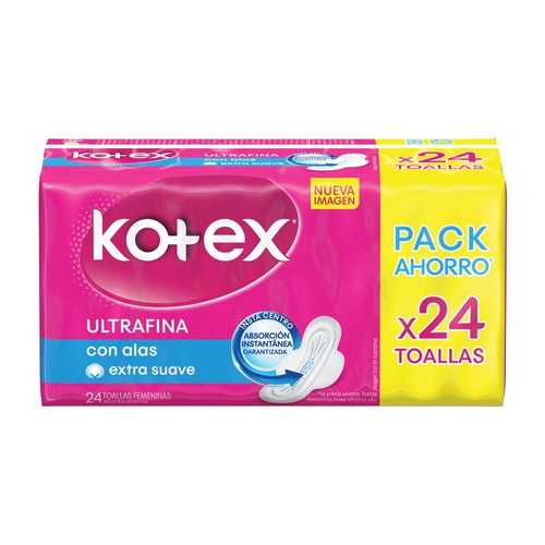Toalla Femenina Kotex Ultrafina X 24