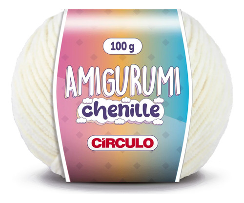 Amigurumi Chenille Círculo - 100 Gramas - 110 Metros Cor 1706 - Flocos