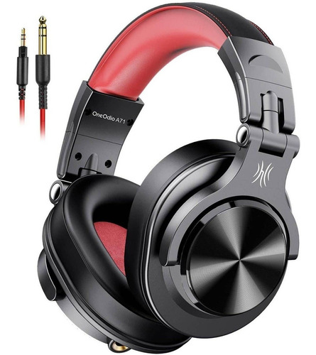 Auriculares Oneodio A71 Dj Estudio Profesional Rojo Y Negro