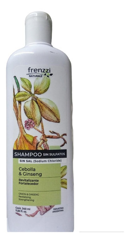 Frenzzi-shampoo Sin Sulfatos Cebolla & Ginseng 340 Ml