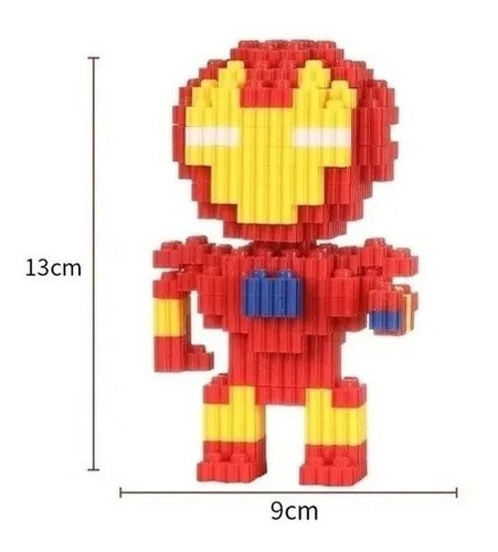 Mini Bloques  Marvel Ironman Figura 3d Armable