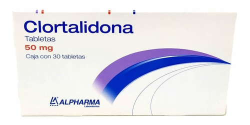 Clortalidona 30 Tabletas 50mg