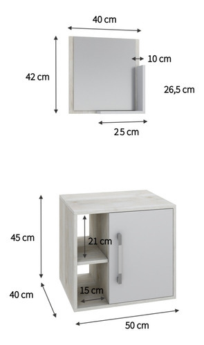 Conjunto Balcão E Espelheira Soft 500 Perffect Acetinado Cor Do Móvel Snow C/branco Chess