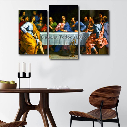 Imagen 8 de 10 de Cuadros Decorativos La Última Cena De Jesús