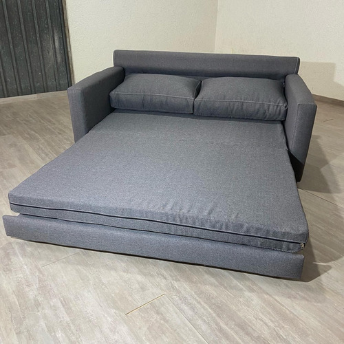 Sofá Cama Donatto 2 Plazas 1.65 M. Gris Oscuro Liso