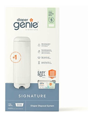 Diaper Genie Signature Pail Incluye 1 Recambio De Rollo