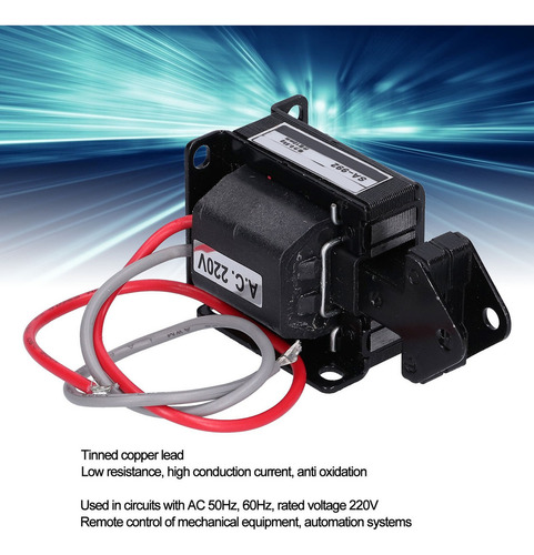 Solenóide De Tração Eletromagnético Push Pull 0.5kg Ac220v