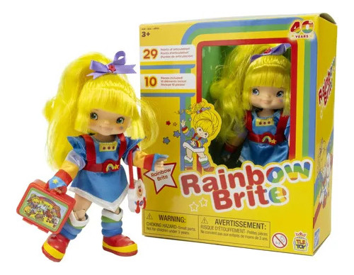 Muñeca Rainbow Brite Reproduccion Original 2024 14 Cms