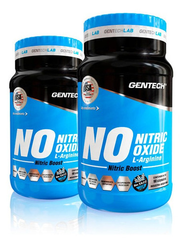 Oxido Nítrico 90caps Nitric Oxide Vasodilatador Gentech