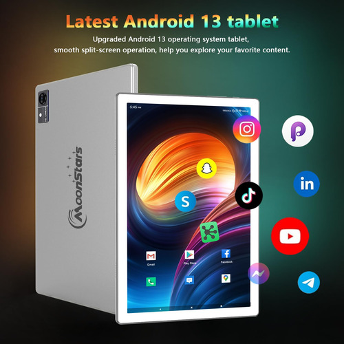 Tablet Moonstars D115a 2024 Android 13 128 Gb Rom+16 (8+8) G