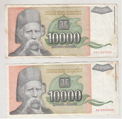 Billete Yugoslavia 1000 Dinaras 1993 (c85)