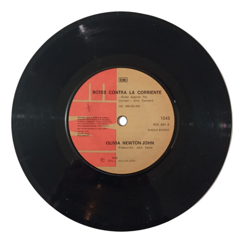 Vinilo Single De Olivia Newton John- Botes Contra ( I29 (Usado)