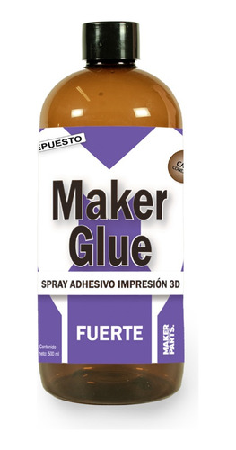 Spray Adhesivo Impresión 3d Makerglue Café 500ml Rep.