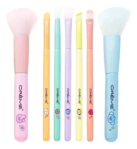 Mz Sjx Baby Set De 7 Brochas Suaves Bt21 Bts Edición | MercadoLivre