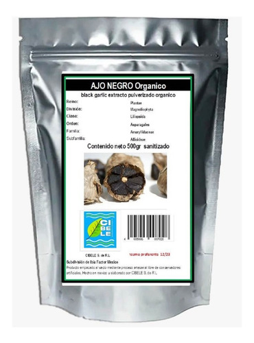 Ajo Negro En Polvo 500gr Organico