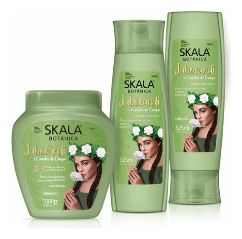 Kit Shampoo+acond Y Mascarilla Skala Jaborandi Cabello Graso