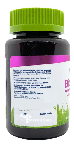 Imagen 4 de 4 de Biotina, Colágeno Y Vitamina C 180 Tabletas Vidanat