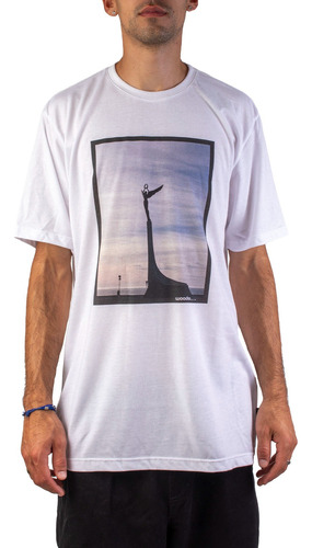 Remera De Hombre Woodoo Alas Photo - Blanco