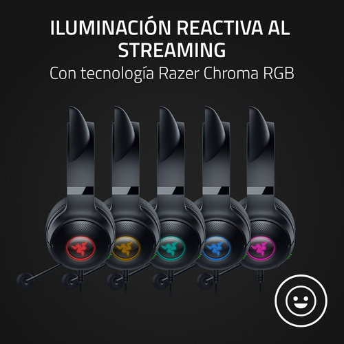 Razer Kraken Kitty V2 - Usb Headset With Rgb Kitty Ears Bl