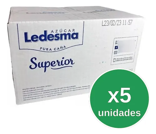 Azucar Ledesma Pack 1000 Sobres 5g X5u Mis Alas