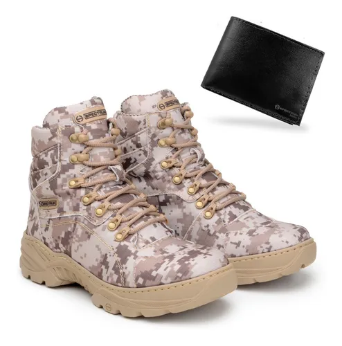 Coturno camuflado deserto sales