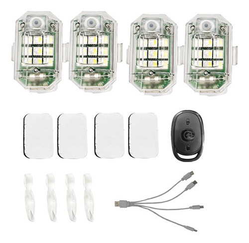 Luz Estroboscópica Led Con Control Remoto Inalámbrico Q44 Pi