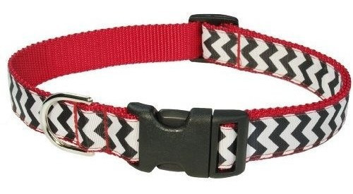 Sassy Dog Wear Collar Para Perros Chevron De 1 X 18-28