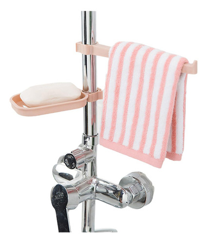 Imagen 6 de 8 de 2 Sets Jabonera Y Toallero Nute Fregadero Baño Organizador