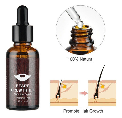 Set De Cepillos De Bigote Con Cera De Aceite Para Barba