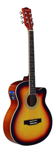 Guitarra acústica Texas AG10-LC5 para diestros sunburst