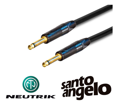 Cabo P/ Instrumento P10 Santo Angelo G20 + Neutrik 5 Metros
