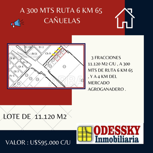 Imagen 2 de 3 de Cañuelas -en Venta 3 Fracciones De 11120 M2