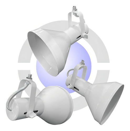 Spot P/ Lâmpada Led Par38 Direcionável Trilho Perfilado E27 Estrutura Branco