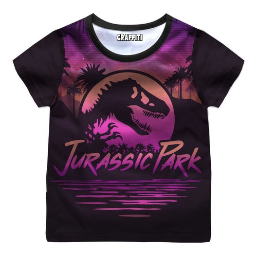 Playera Niño Dinosaurios Logo 3  Jurassic Park Spandex