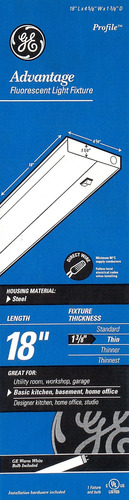Luz Fluorescente Ge Advantage De 18'', Directa, Con Cable,