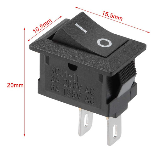 Interruptor Suiche Universal 2 Pin On-off 3a 250vac