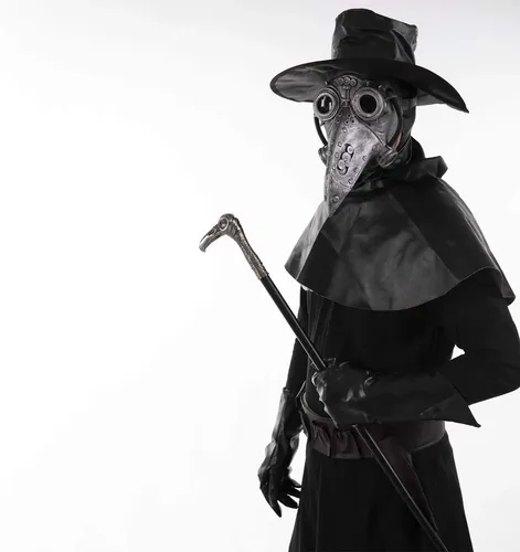 Disfraz Completo De Médico De La Peste (máscara De Pico, Bata, Cetro) - Traje Steampunk Para Halloween, Cosplay Y Fiestas Temáticas