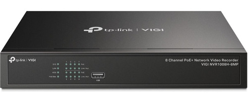 Nvr Tp Link Ip 8 Canales Poe 1008h8mp Tranza