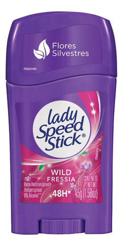 Desodorante En Barra Lady Speed Stick Wild Fressia Mujer 45g