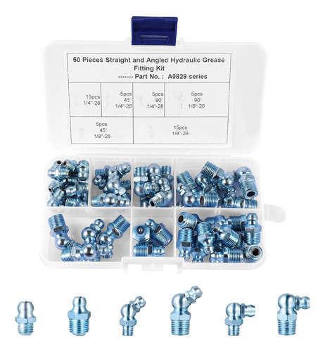 50 Boquillas De Engrase A0829 Surtido De Engrasadores