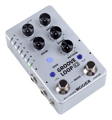 Mooer Groove Loop X2 Ultimate Guitar Looper Pedal Estéreo Mo