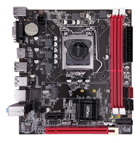 Kit 5 Placas Mãe B75 Ddr3 Lga1155- I3-i5-i7 - 2° E 3° Ger Cor Preto