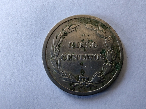 Moneda Ecuador 5 Centavos 1918 Escasa(&395 (Usado)