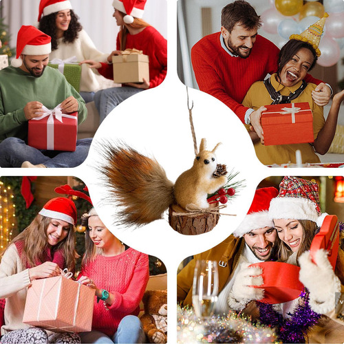 Adornos De Ardilla Para Árbol De Navidad Adornos De Ardilla