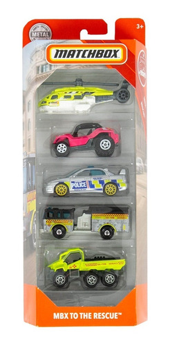 Matchbox Mbx To The Rescue 5-pack