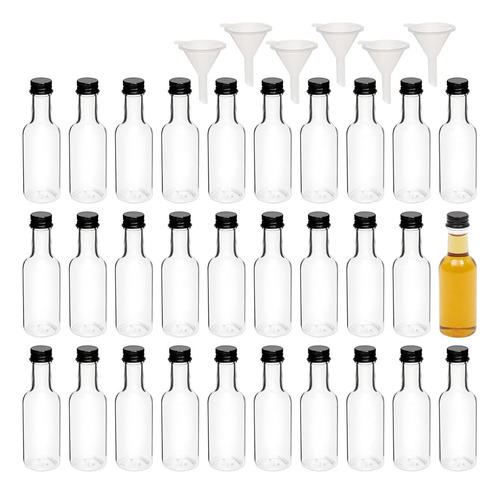 Paquete De 30 Mini Botellas De Licor De 50 Ml Con Tapas - Bo