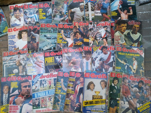 Lote De 35 Revistas ** El Grafico ** Año 1980 Diferentes