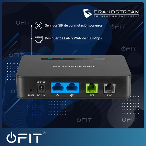 Imagen 3 de 10 de Gateway Grandstream Ht813 1 Puerto Fxs + 1 Fxo