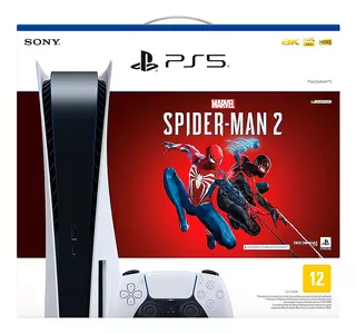 Sony PlayStation 5 CFI-1214A 825GB Marvel's Spider-Man 2 color blanco y negro